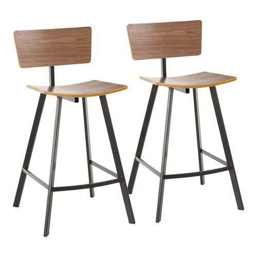 Rocco 25" Fixed-height Counter Stool - Set Of 2